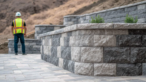 Retaining Wall Installation
